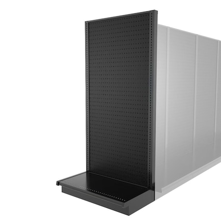 Lozier Shelving End Cap Unit, Black 36W 78H 19D P319S-EC